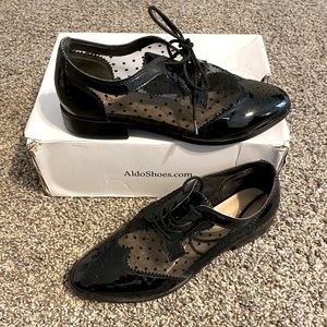 Black Polka Dot Dress Shoe from Aldo Shoes in US Size 8